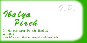 ibolya pirch business card